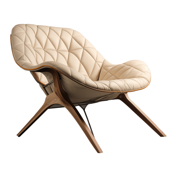 Modern Armchair with Lumbar